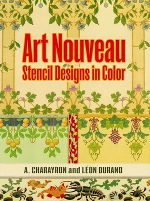 cover image of Art Nouveau Stencil Designs in Color